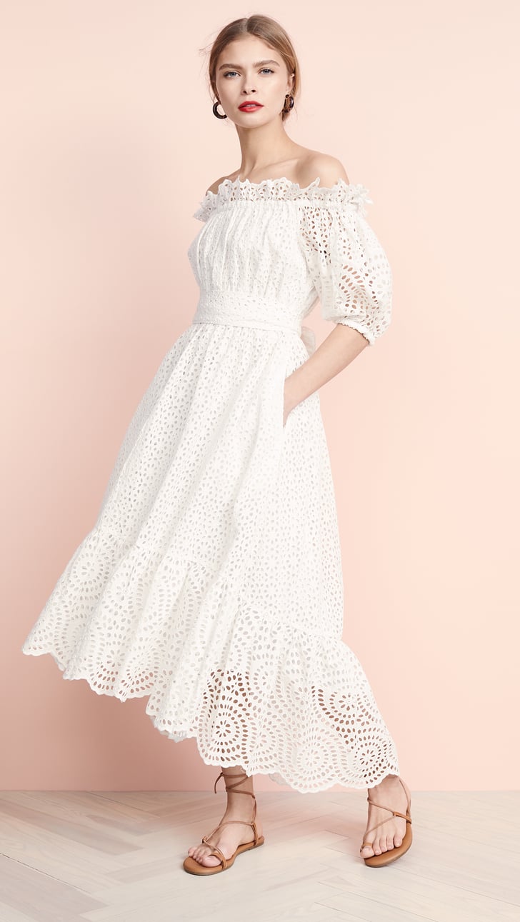 Ulla johnson best sale white eyelet dress
