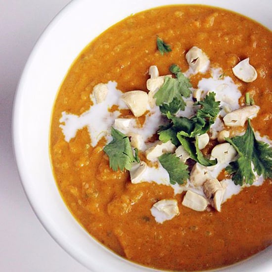 A Light Version of Coconut Curry Butternut Squash Soup