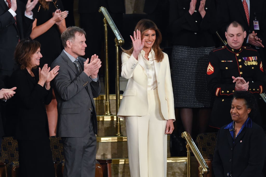 Melania Trump's White Dior Suit at State of the Union 2018