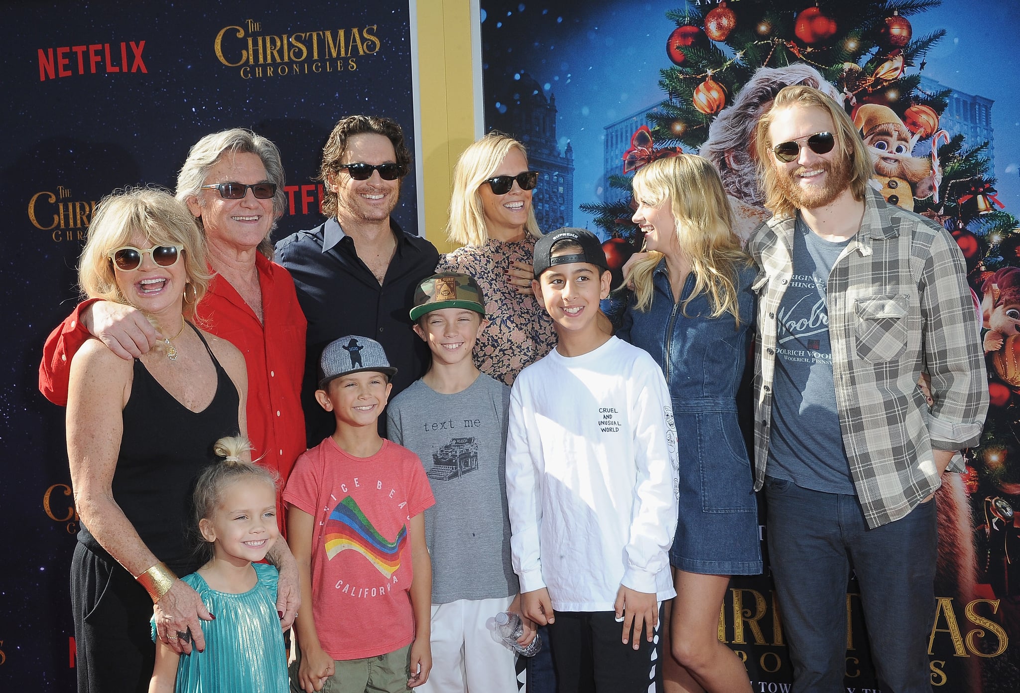 Kurt Russell S Family At The Christmas Chronicles Premiere Popsugar Celebrity