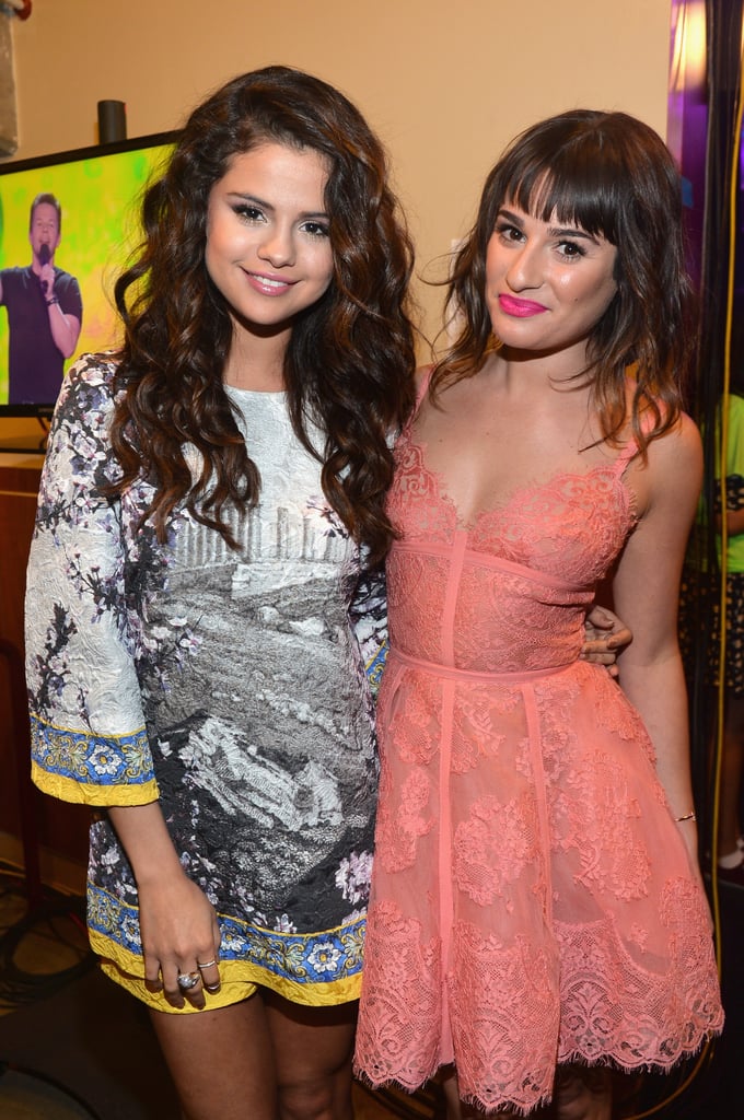 Selena Gomez and Lea Michele paired up backstage at the Kids' Choice Awards.