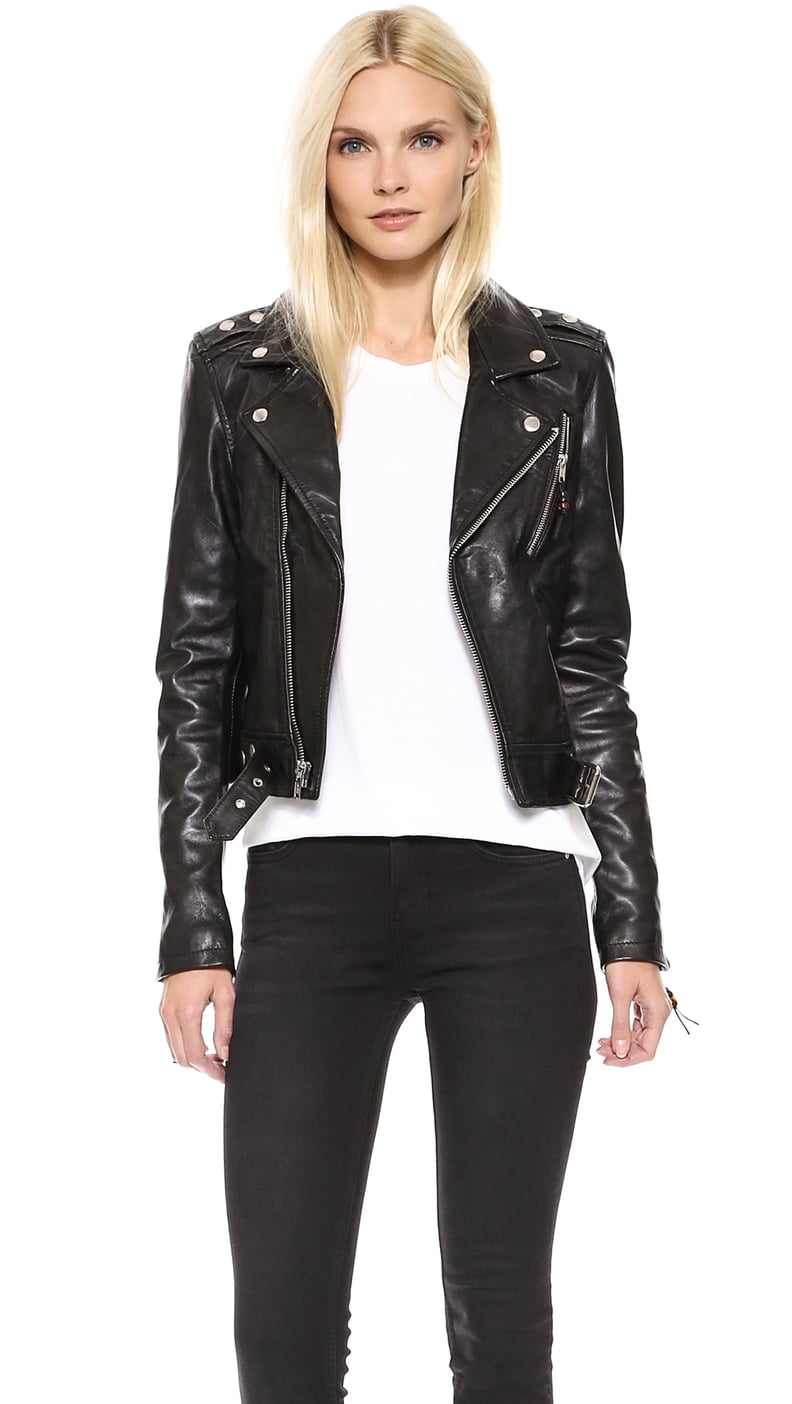 Amal Clooney Wearing Balenciaga Leather Jacket | POPSUGAR Fashion