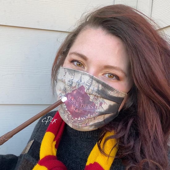 Harry Potter Marauder's Map Colour-Changing Face Mask TikTok