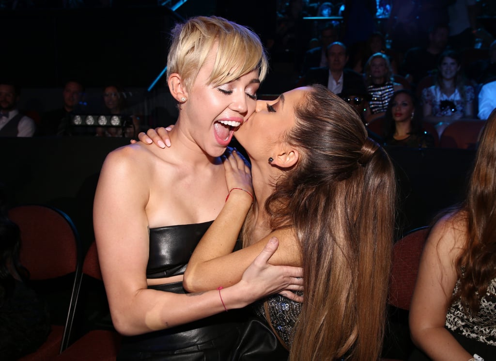 2014: Miley Cyrus Was Kissed By Ariana Grande