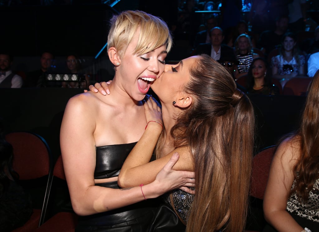 2014: Miley Cyrus Was Kissed by Ariana Grande