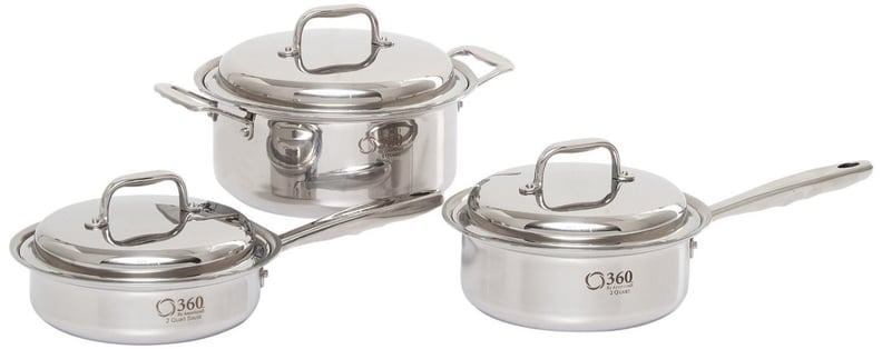360 Cookware's 6-Piece Stainless Steel Cookware Set