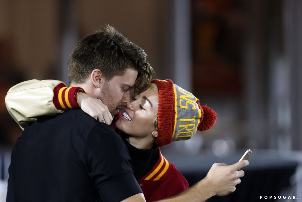 Miley Cyrus Kissing Patrick Schwarzenegger | Photos