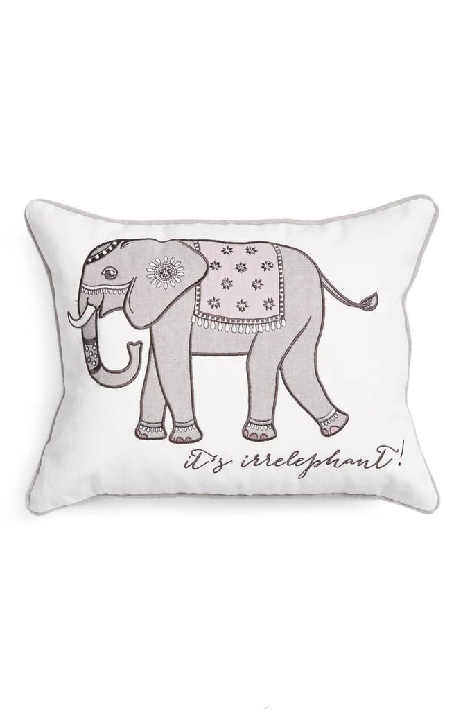 elephant accent pillow