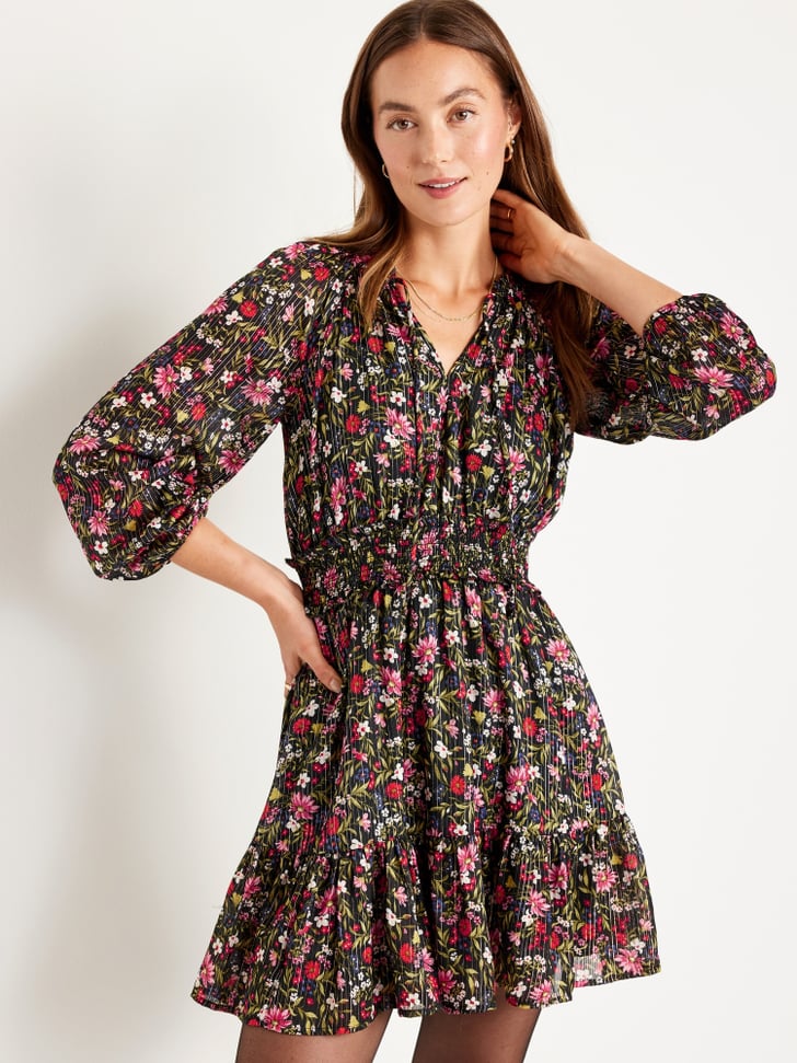Old navy black discount long sleeve dress