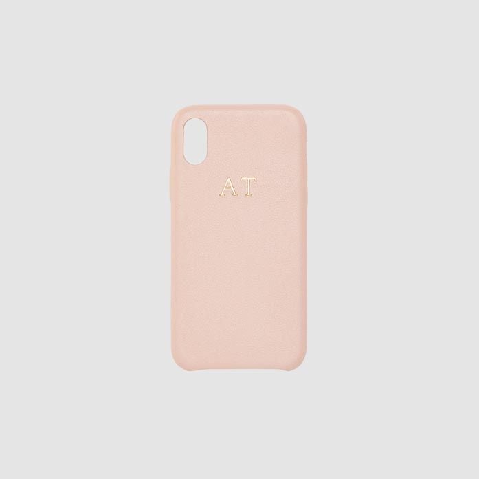 The Daily Edited Pale Pink Pebbled Wrap iPhone X Case