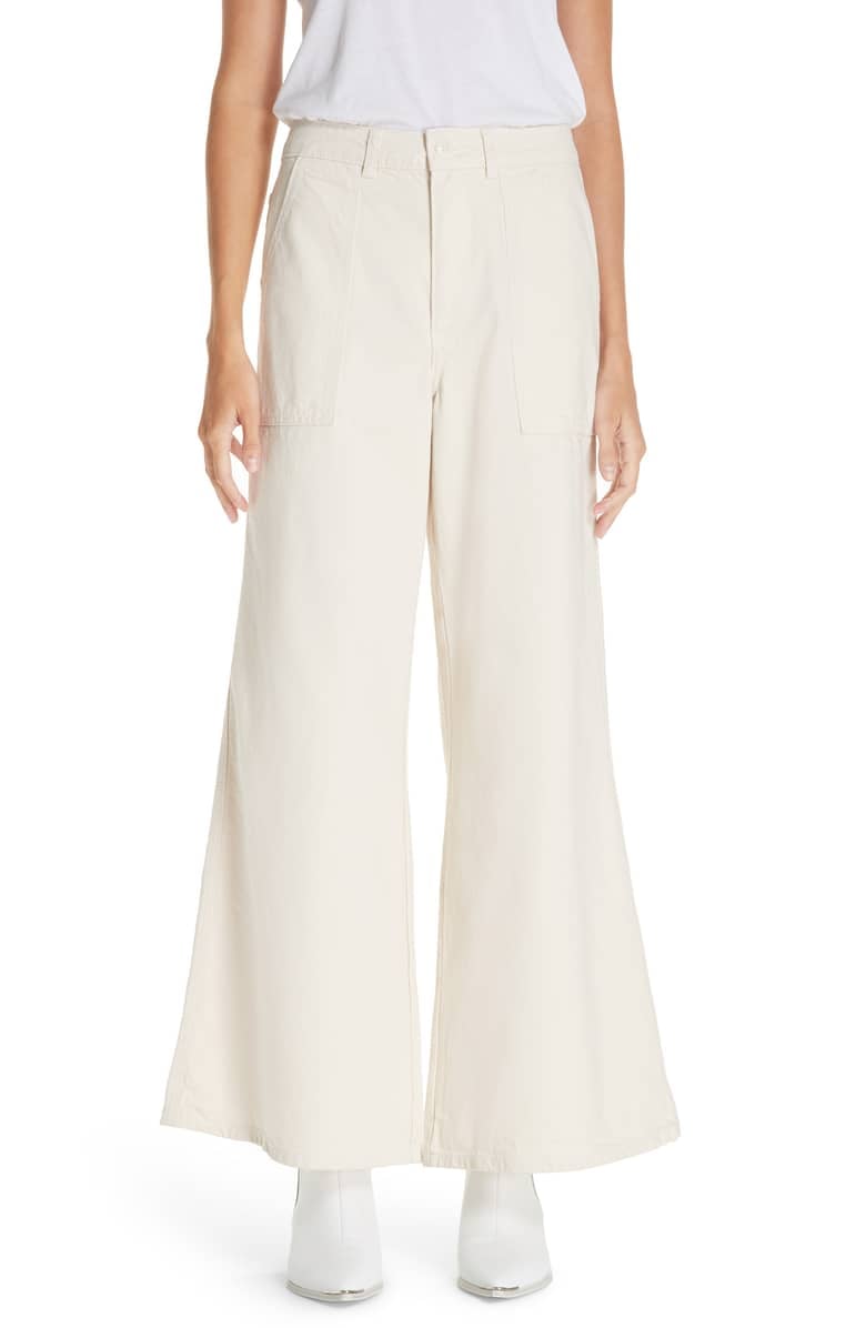 Ganni Bluebell Wide-Leg Pants