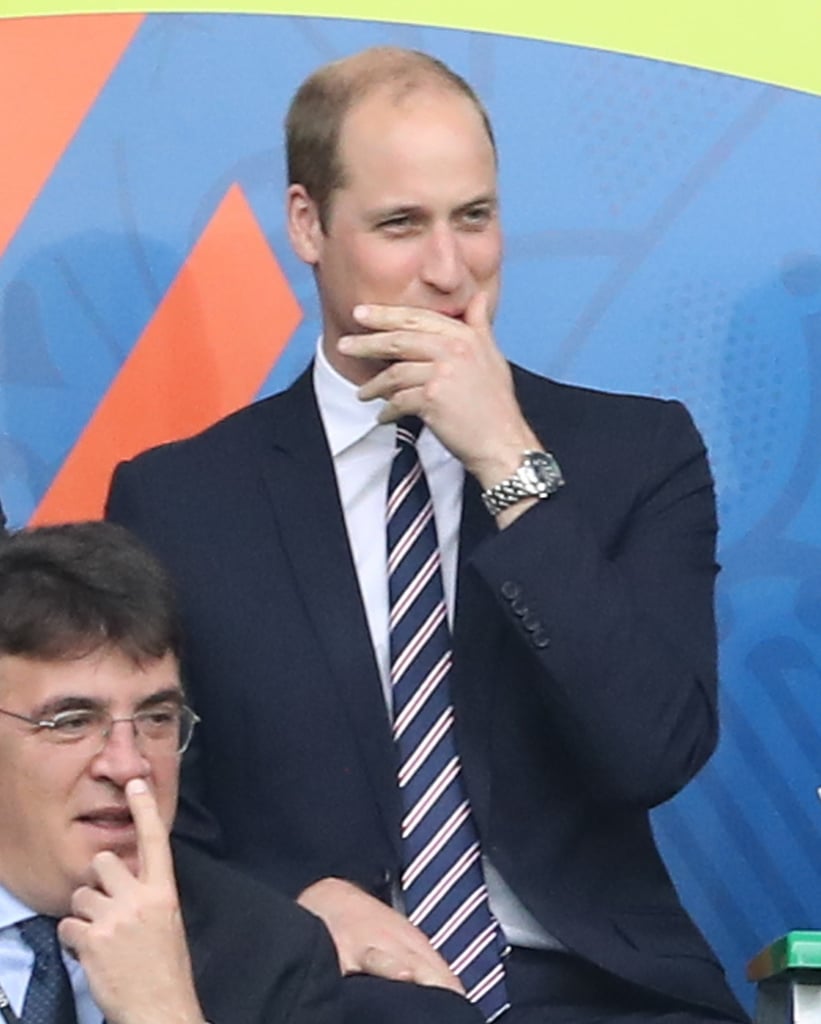 Prince William at Soccer Game in France June 2016