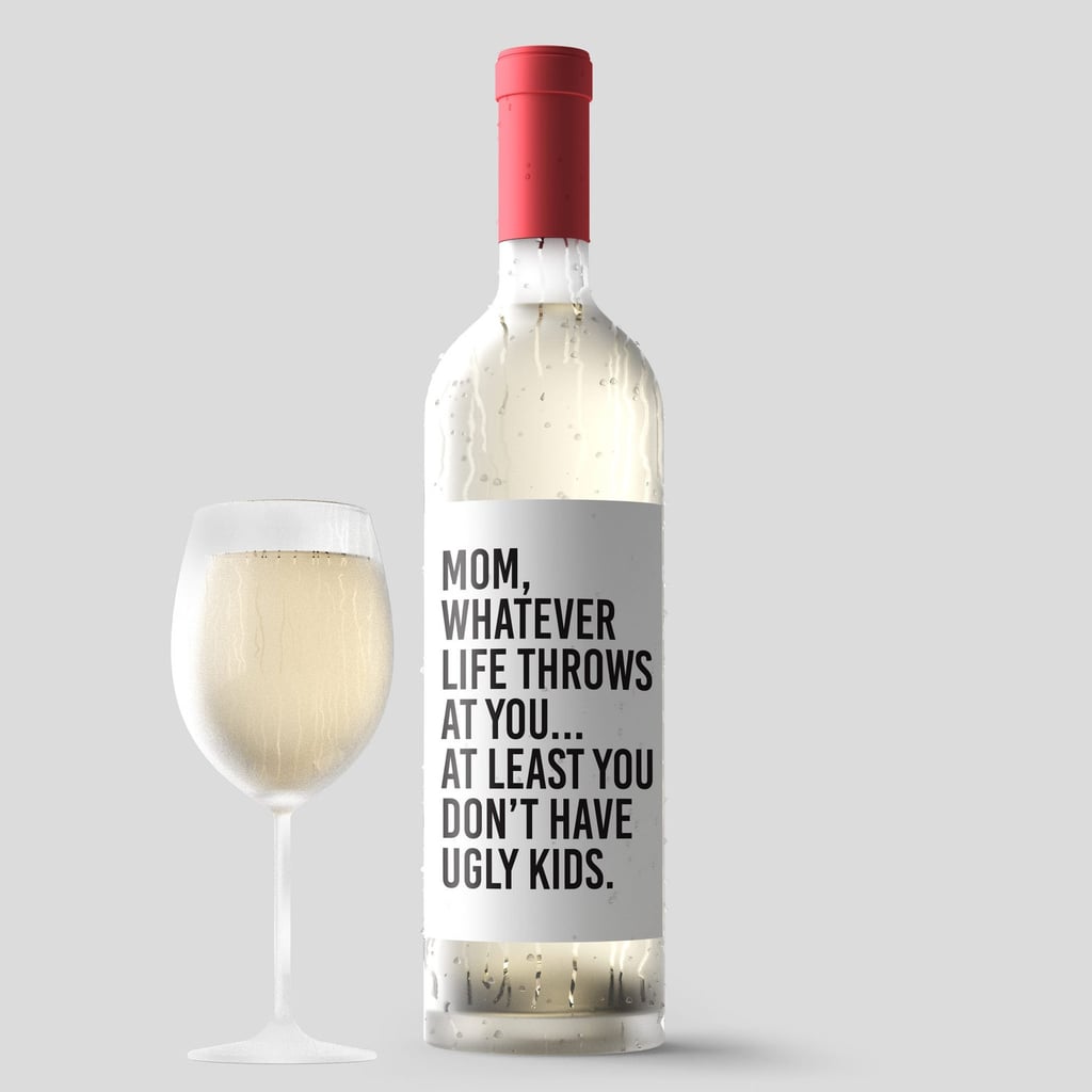 Funny Mother's Day Wine Label