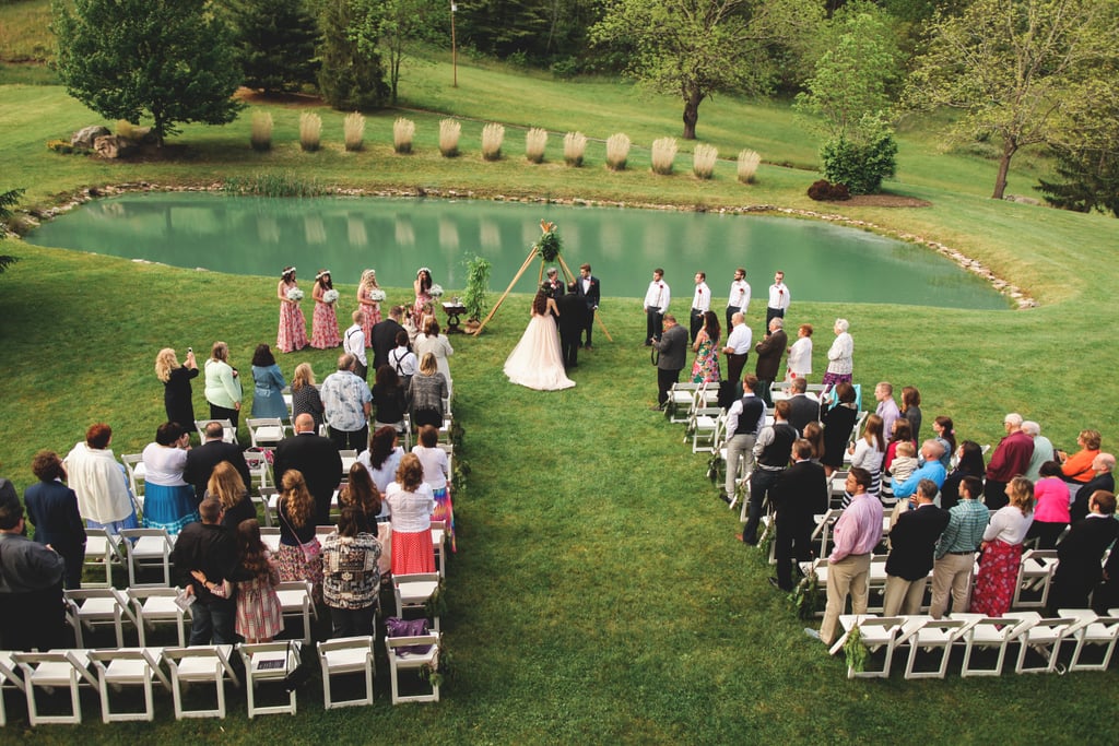 Woodsy Pink Bohemian Wedding