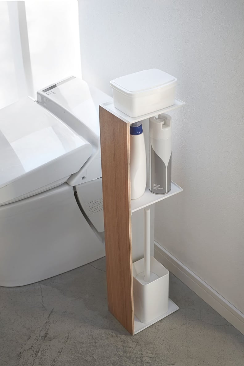 A Stylish Toilet-Paper Organizer: Yamazaki Home Shelved Toilet Paper Holder