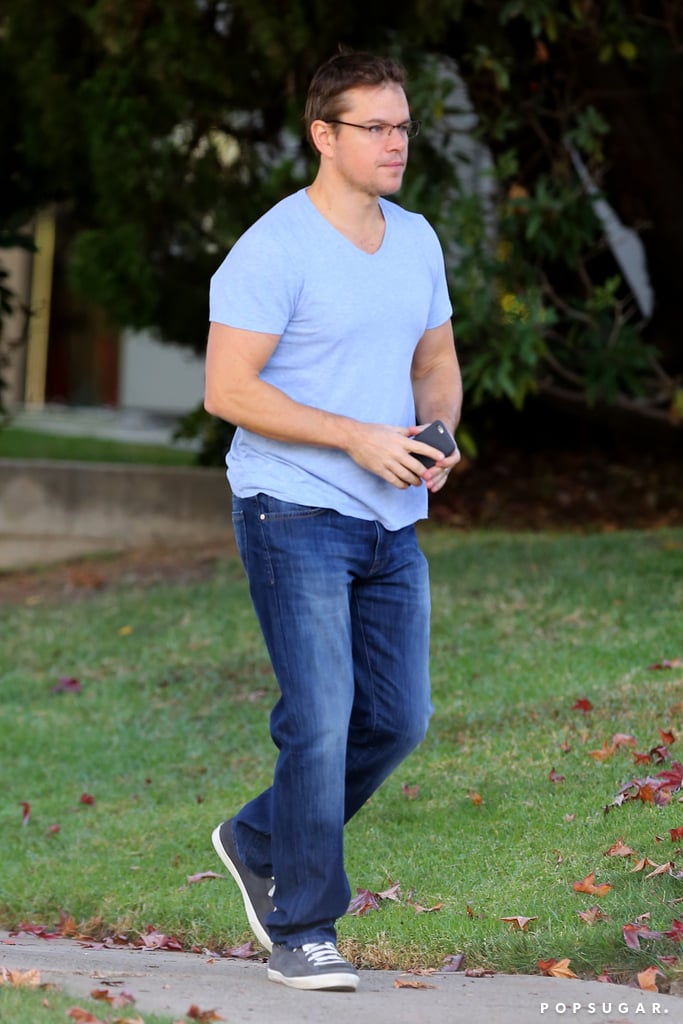 Matt Damon took a stroll in LA on Saturday.