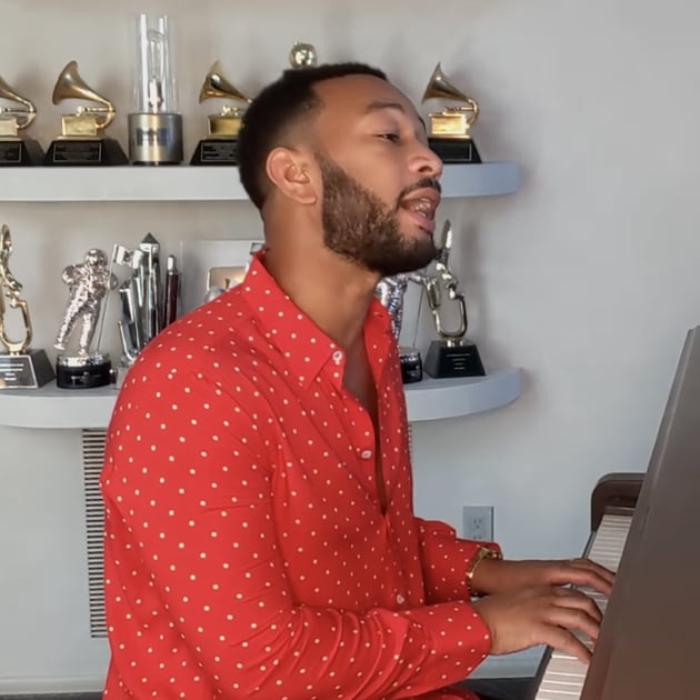 Watch John Legend Sing Redemption Song By Bob Marley Popsugar Entertainment Uk