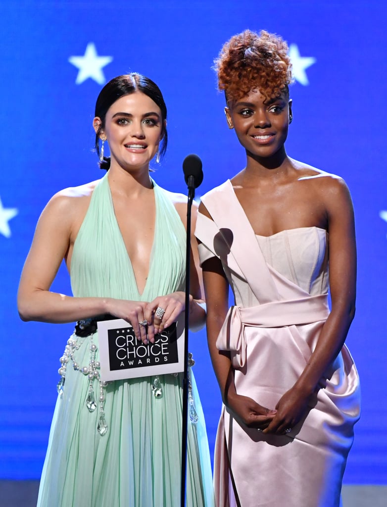 Lucy Hale and Ashleigh Murray at the Critics' Choice 2020