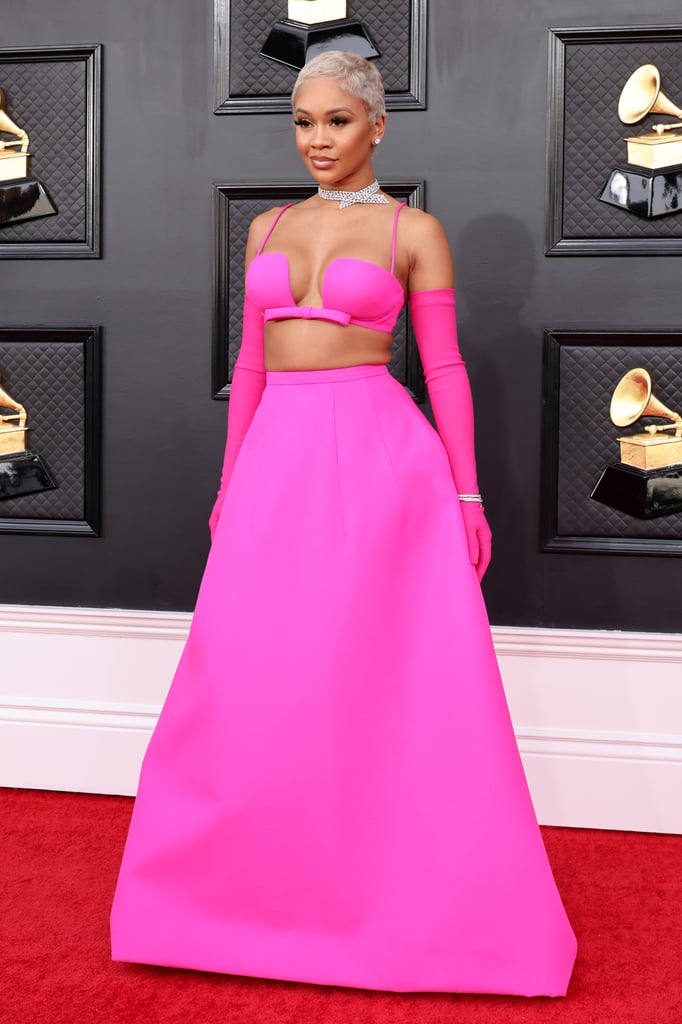 Saweetie's Pink Valentino Look at the Grammy Awards