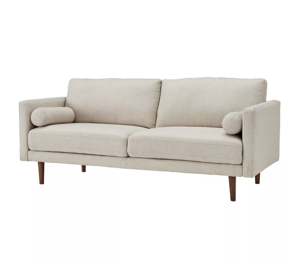 Inspire Q Mayla Mid-Century Sofa With Pillows