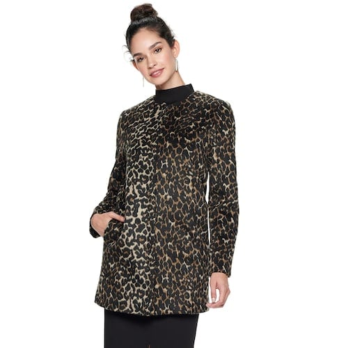 Nine West Midweight Wool Blend Coat