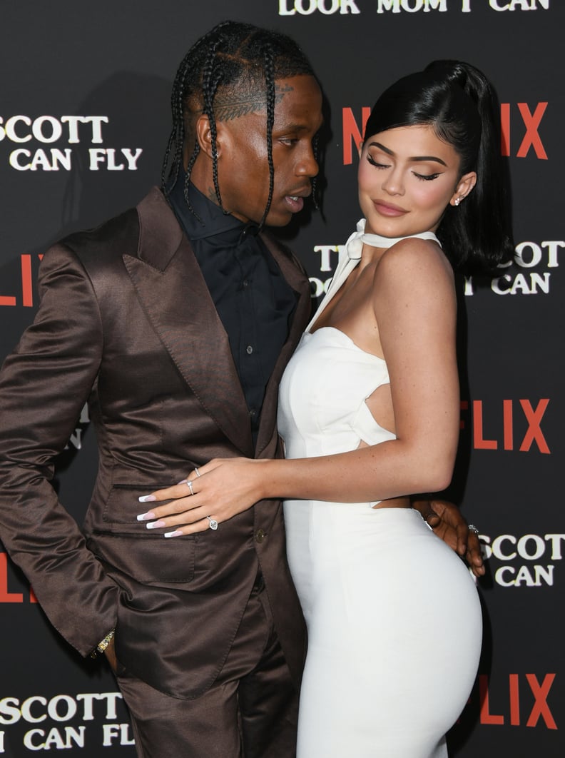 Kylie Jenner and Travis Scott at Travis Scott: Look Mom I Can Fly Premiere