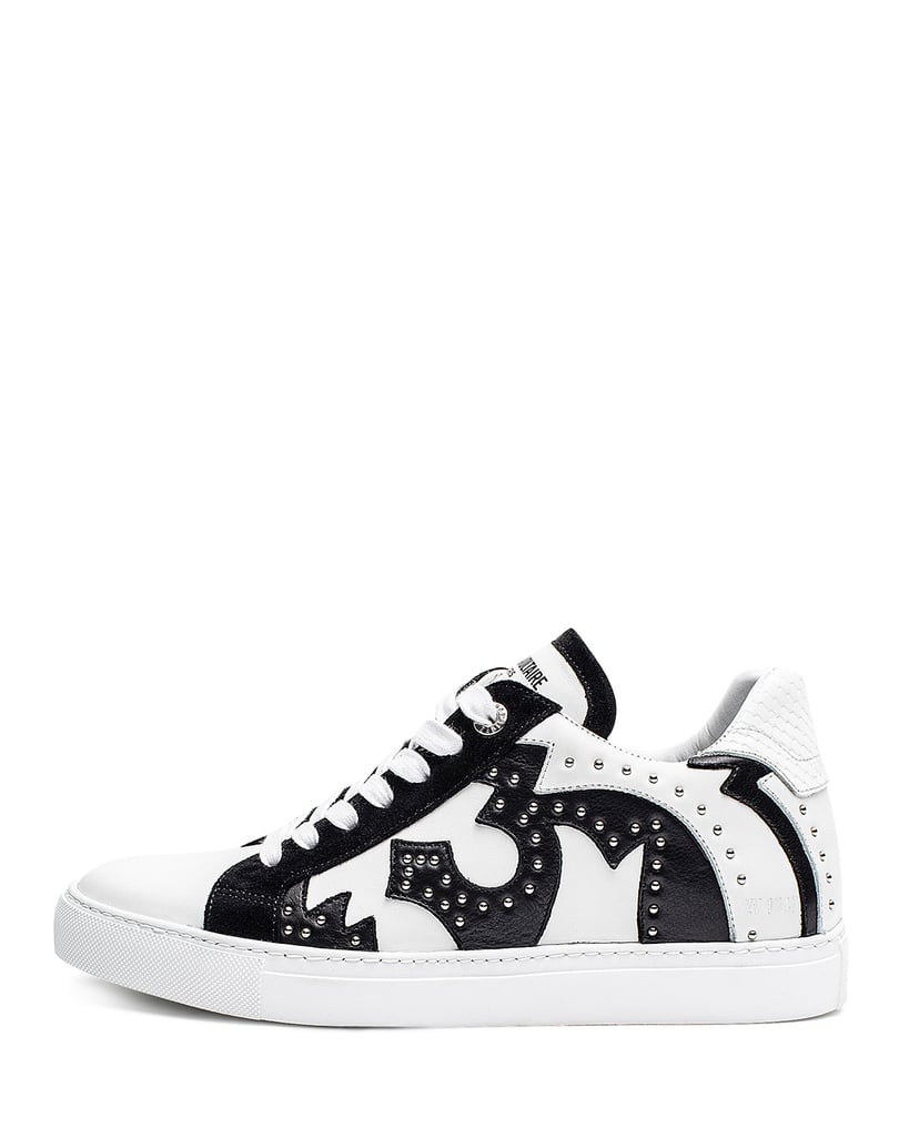 What's black and white and ready to walk all over town? These Zadig & Voltaire Nash Studded Leather Sneakers ($328).
