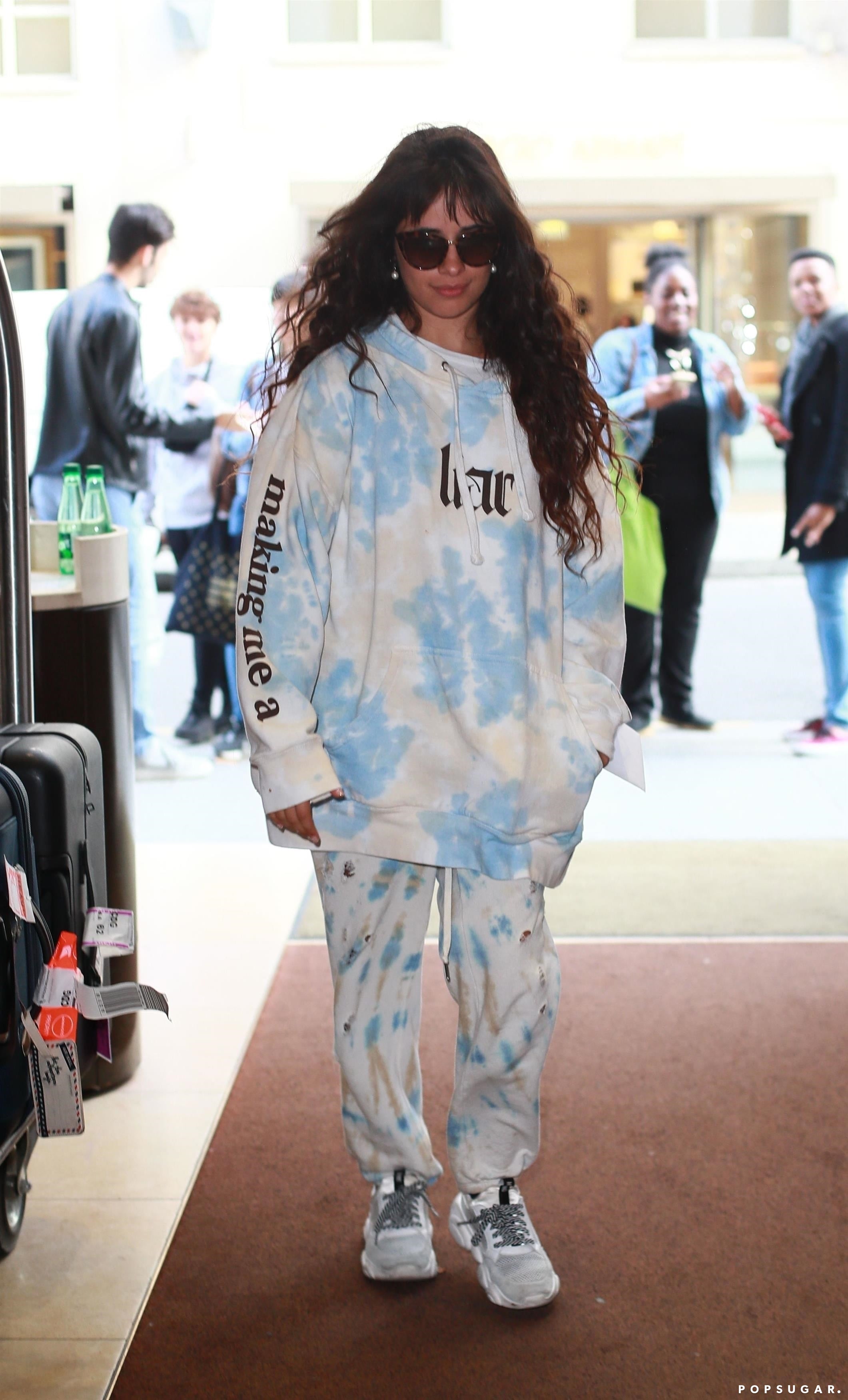 Camila Cabello Wears Her Liar Tie Dye Sweatshirt in Paris