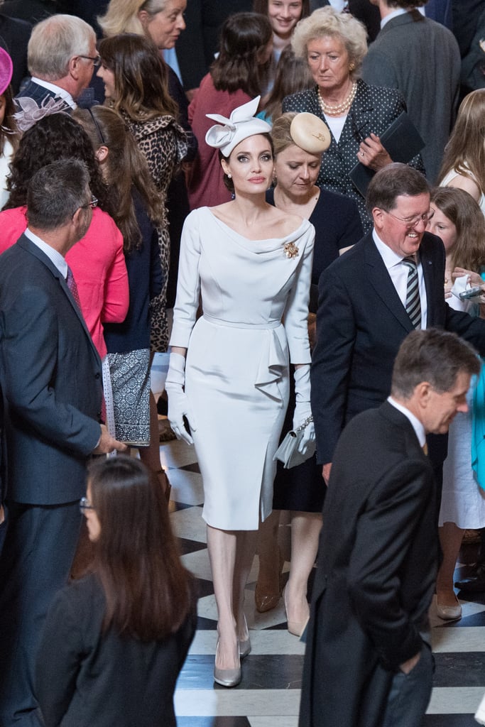 Angelina Jolie's Ralph & Russo Gray Dress