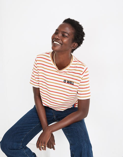 Madewell x Kule O Well Graphic Striped Modern Tee