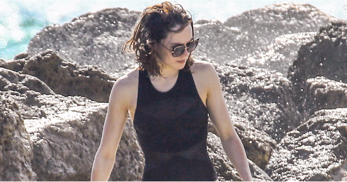 Daisy Ridley at the Beach in Miami January 2016 POPSUGAR Celebrity