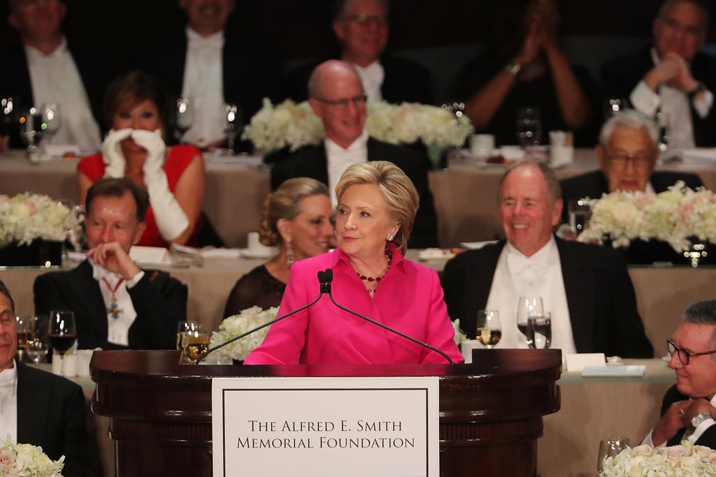 Hillary Clinton's Pink Ralph Lauren Gown October 2016