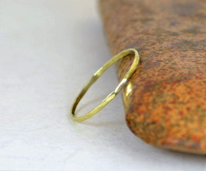 Etsy Green Gold Ring