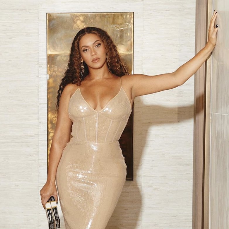 Beyonce S Gold Sequined Gown At Shawn Carter Foundation Gala Popsugar Fashion Beyonce and blue ivy's wearable art gala gowns. shawn carter foundation gala