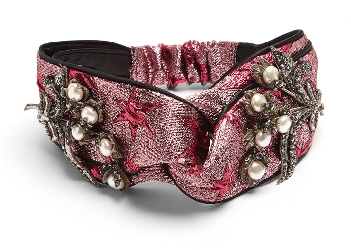 Gucci Embellished Lamé Headband