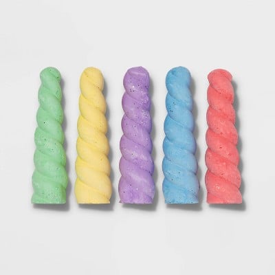 Sun Squad Glitter Unicorn Horn Chalk Set 5pc