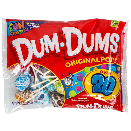 Dum-Dums Mini Lollipops, 20-Count Bags