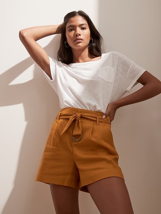 Banana Republic Slub Cotton-Modal Boxy T-Shirt