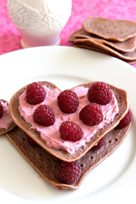 Raspberry Cream Cheese Pan-Crepes