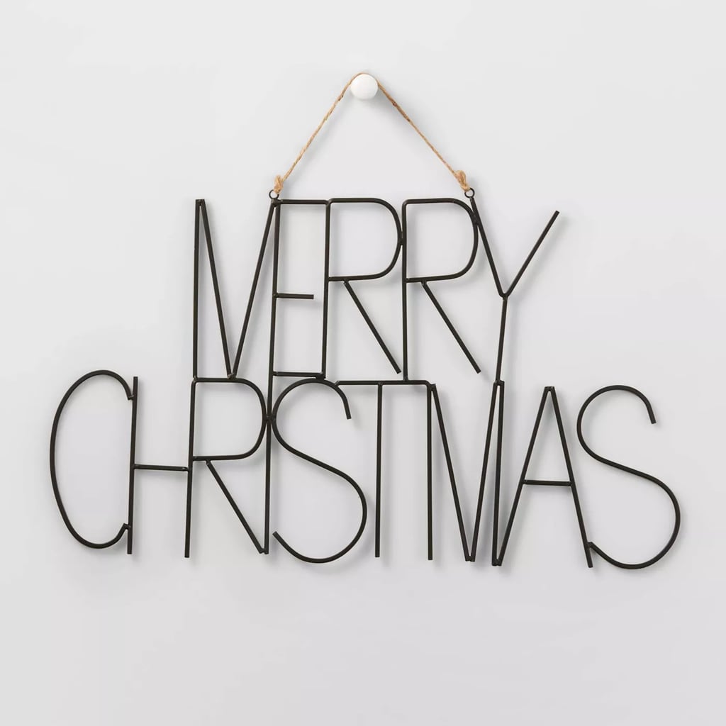 Metal Merry Christmas Hanging Sign | Best Target Christmas Decorations ...