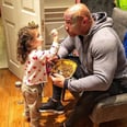 The Rock's Daughter Painting All Over His Face Might Just Be the Purest Thing We've Ever Seen