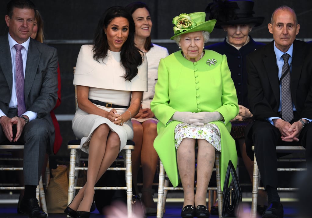 Queen Elizabeth II and Meghan Markle Cheshire Visit Pictures