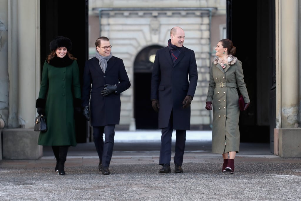 The Duchess of Cambridge, Prince Daniel, Prince William, and Princess Victoria