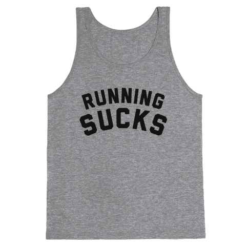 Running Sucks racerback tank