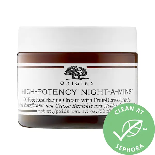Origins High-Potency Night-a-Mins Oil-Free Resurfacing Cream with Fruit-Derived AHAs