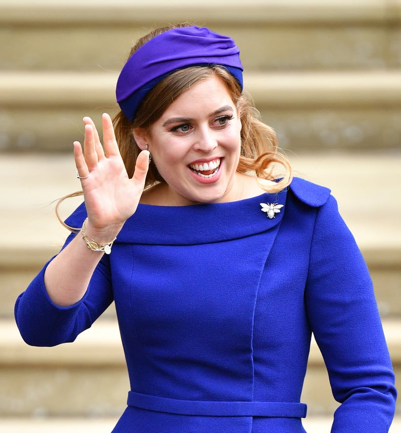 Princess Beatrice at Princess Eugenie's Wedding in 2018