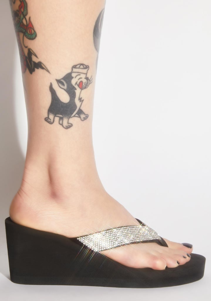 Dolls Kill Haute Heatwave Heeled Flip Flops