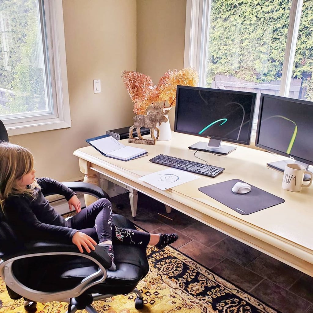 This Kid Who Prefers This Work Setup For Homeschooling