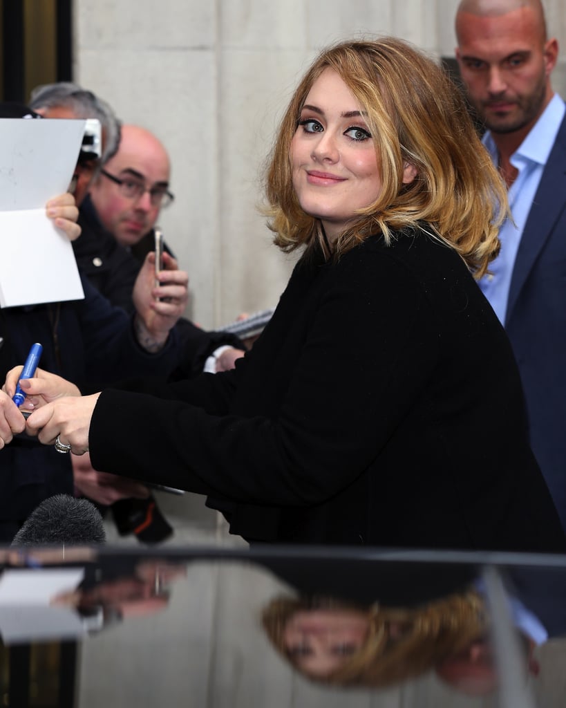 Adele Out in London October 2015