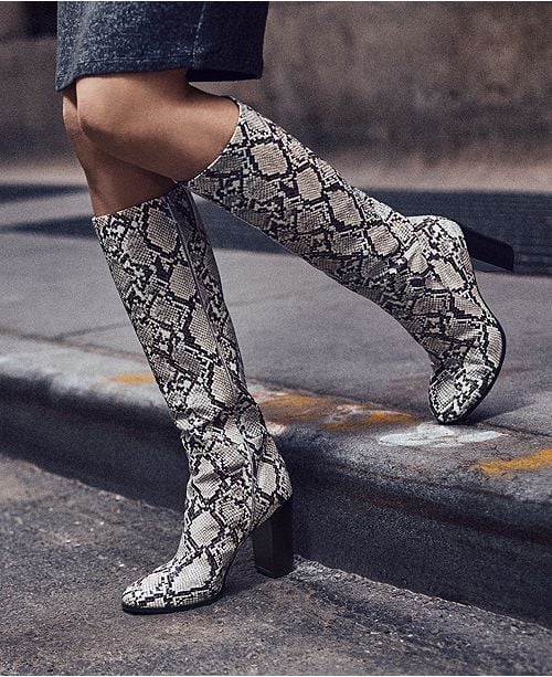 kenneth cole snakeskin boots